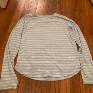Athleta Girl Comeback Top in Wintergreen/White (girls size 14)